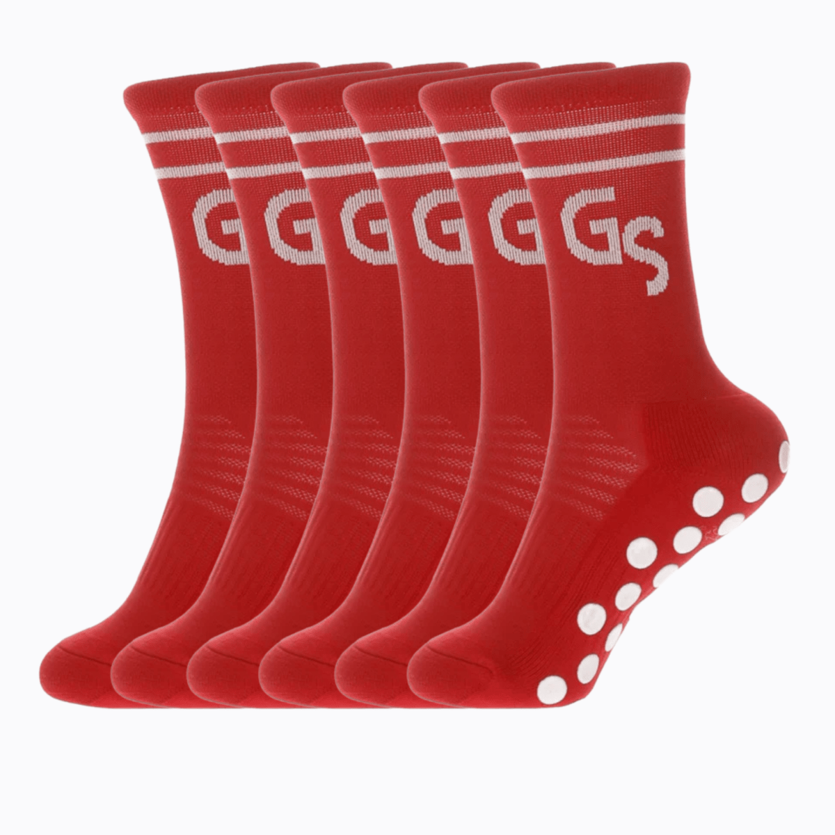2.0 Mørkerøde gripsocks - 6pk - GSPERFORMANCE