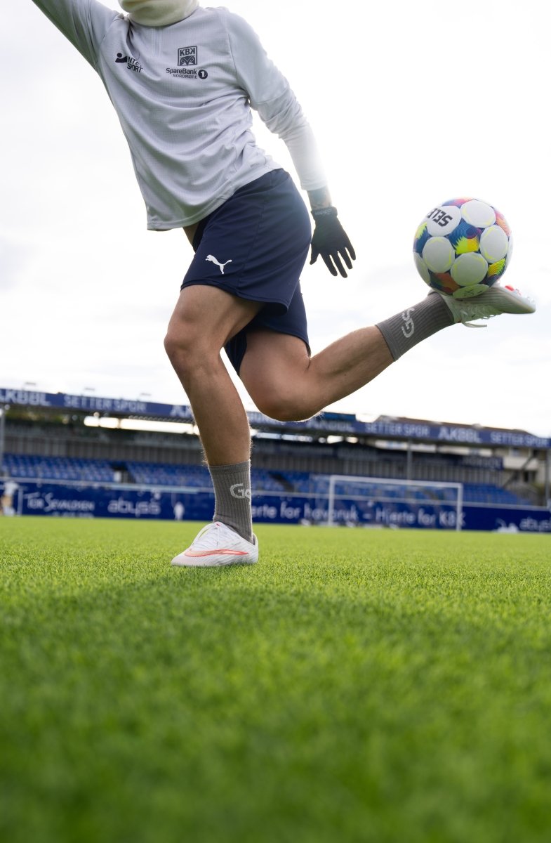 Alpakka Ull Gripsocks - Grå/hvit - GSPERFORMANCE