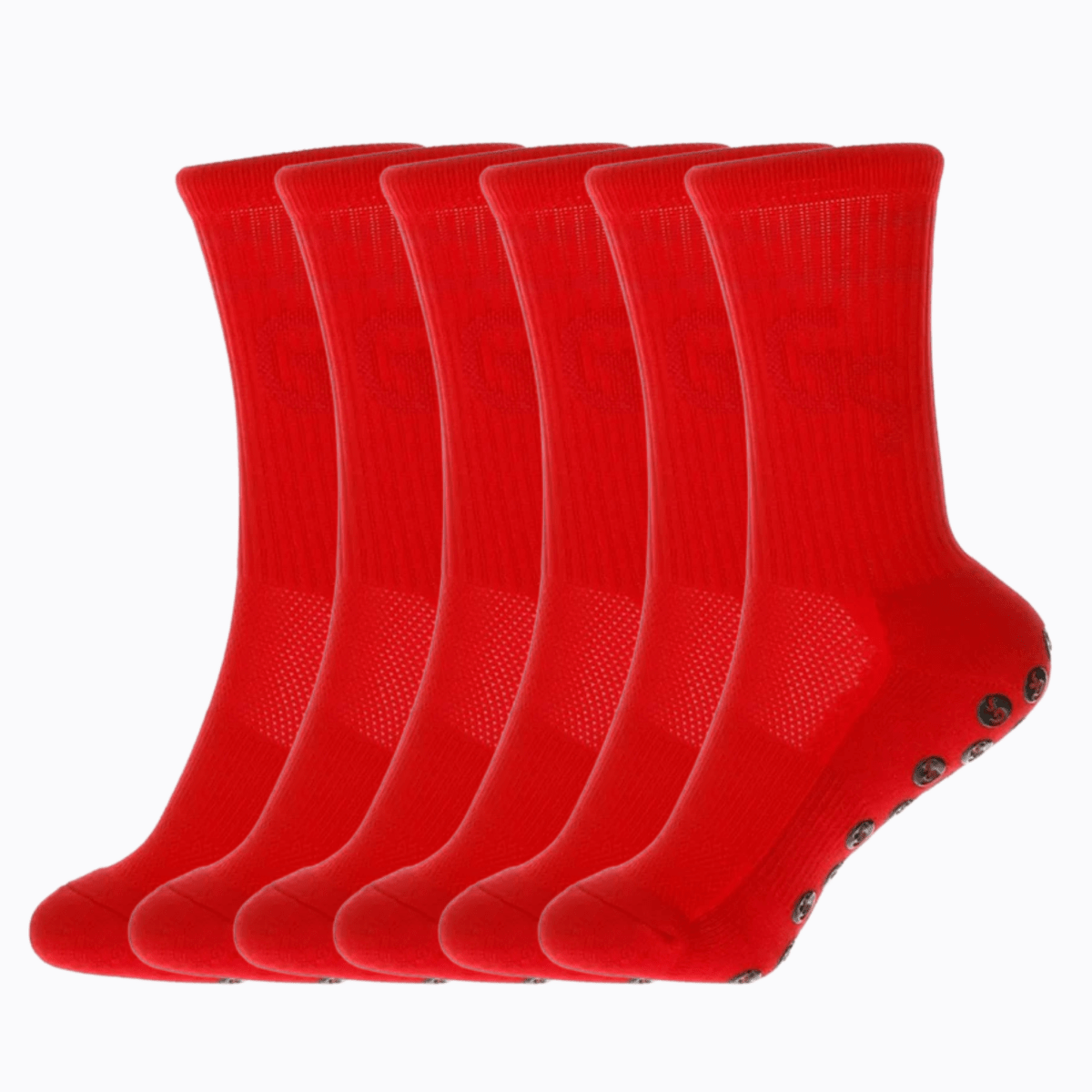 Røde gripsocks - 6pk - GSPERFORMANCE