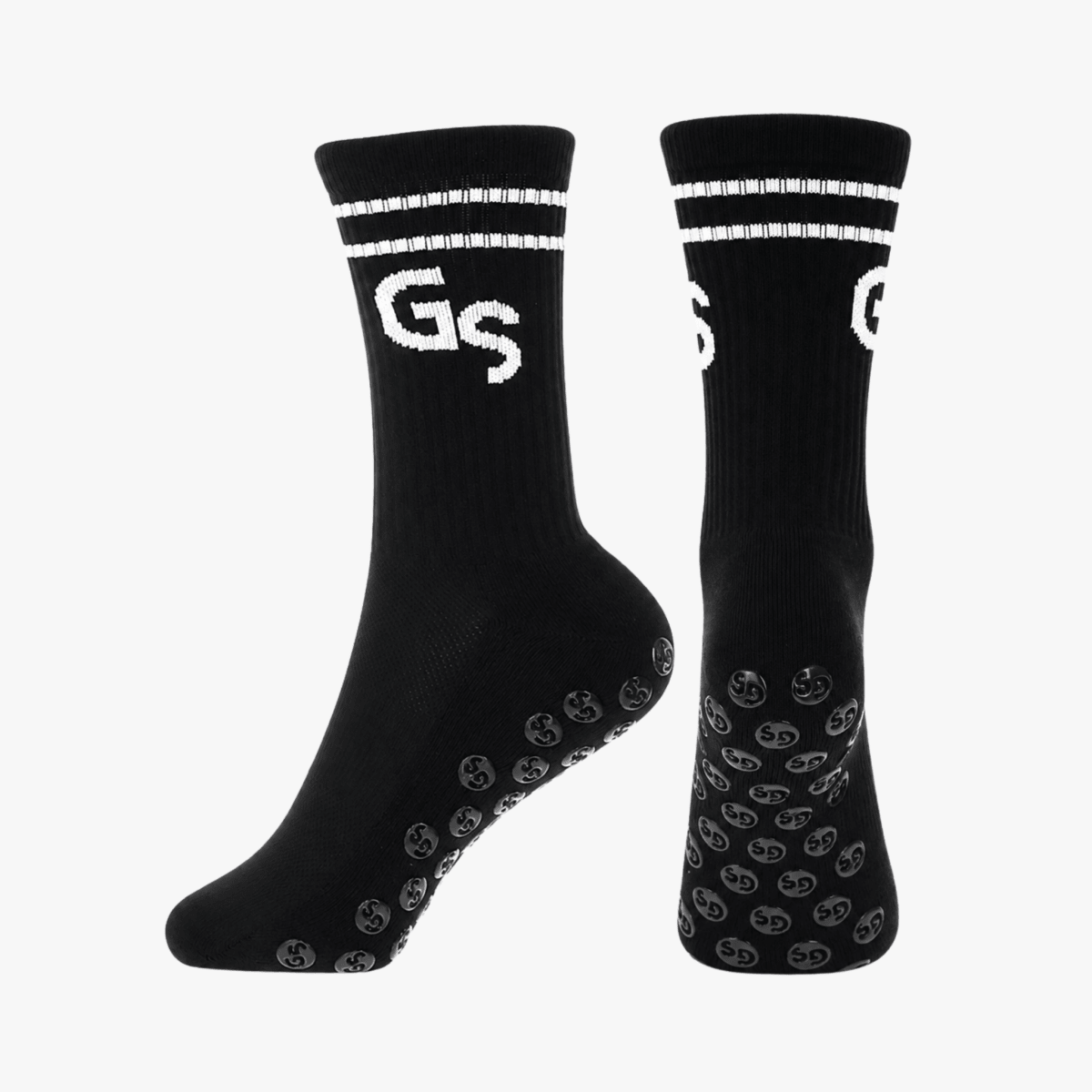 Standard - Svarte gripsokker med hvit logo - GSPERFORMANCE