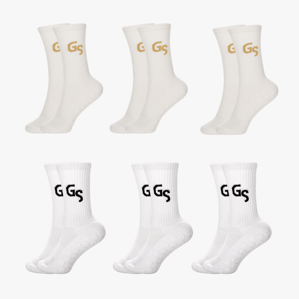 Standard & Tynne - Hvite (6pk) | 2026 versjon - GSPERFORMANCE