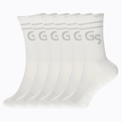 2.0 Hvite gripsocks - 6pk - GSPERFORMANCE