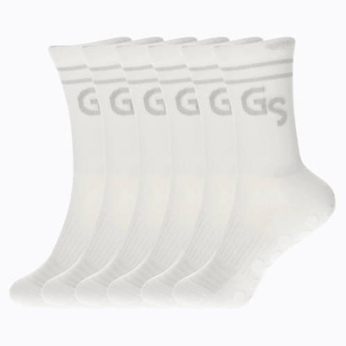 2.0 Hvite gripsocks - 6pk - GSPERFORMANCE