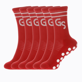 2.0 Mørkerøde gripsocks - 6pk - GSPERFORMANCE