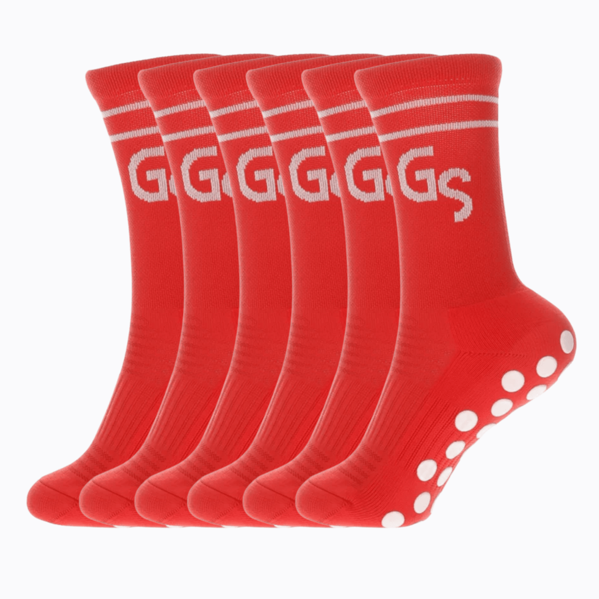 2.0 Røde gripsocks - 6pk - GSPERFORMANCE
