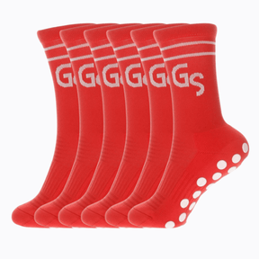 2.0 Røde gripsocks - 6pk - GSPERFORMANCE