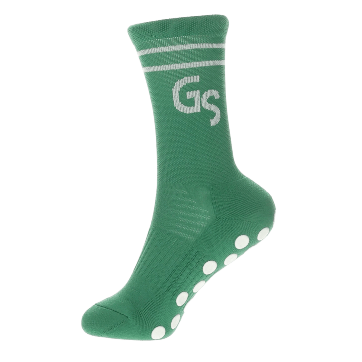 2.0 Standard - Grønne gripsokker med hvit logo - GSPERFORMANCE