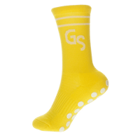 2.0 Standard - Gule gripsokker med hvit logo - GSPERFORMANCE
