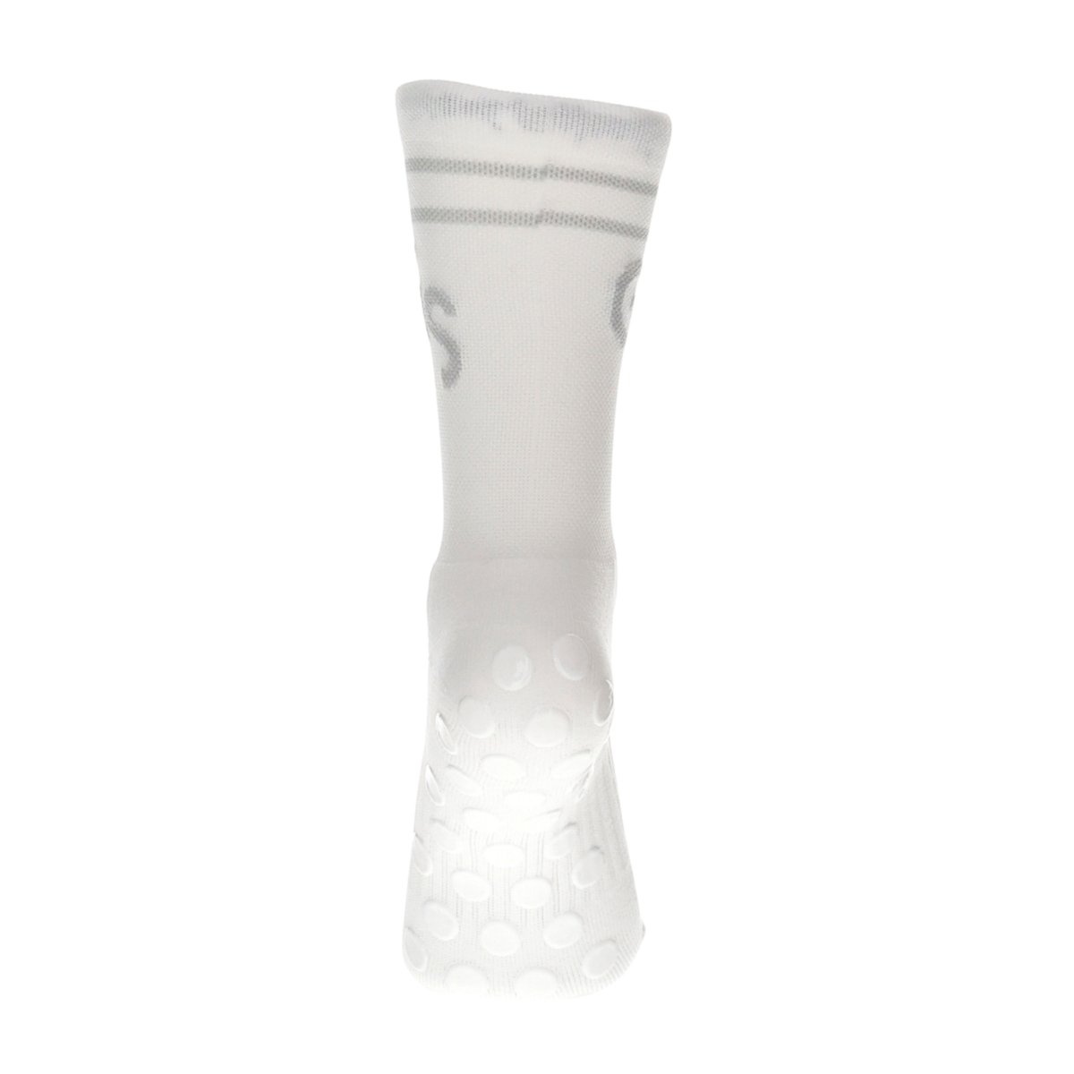 2.0 Standard - Hvite gripsokker med grå logo - GSPERFORMANCE