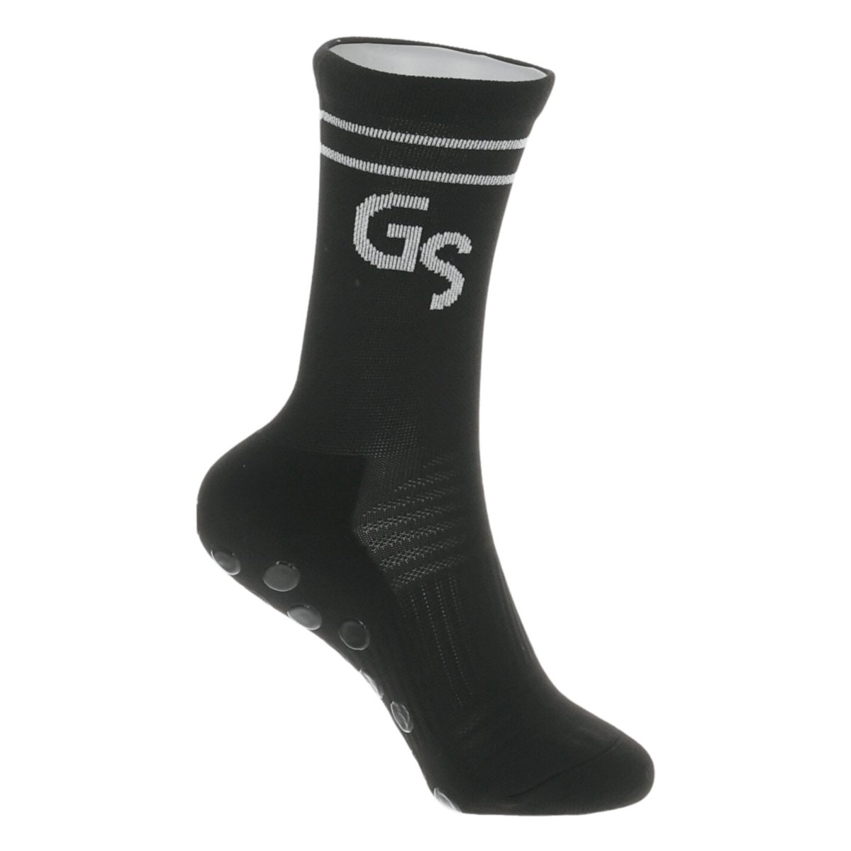 2.0 Standard - Svarte gripsokker med hvit logo - GSPERFORMANCE
