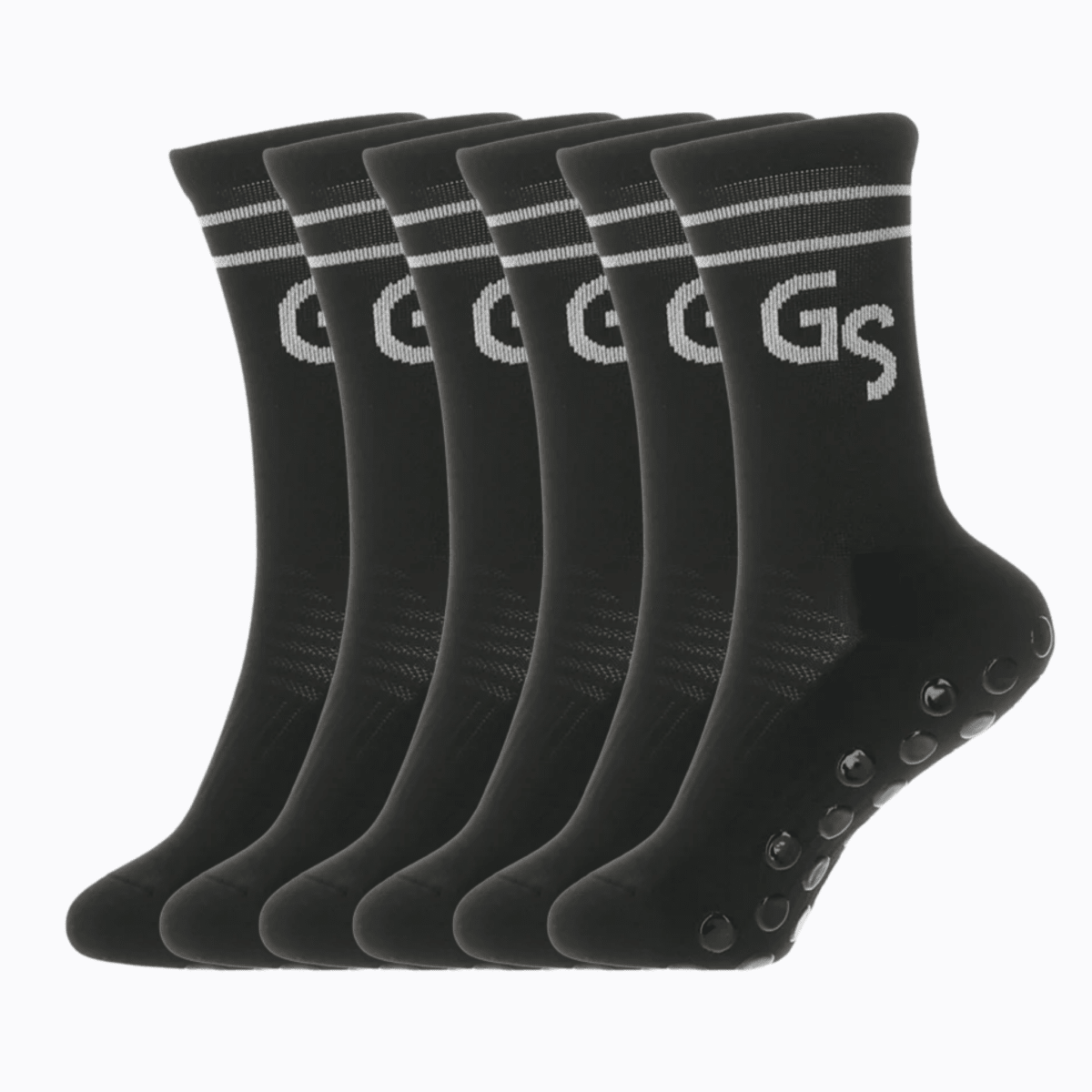 2.0 Svarte gripsocks - 6pk - GSPERFORMANCE