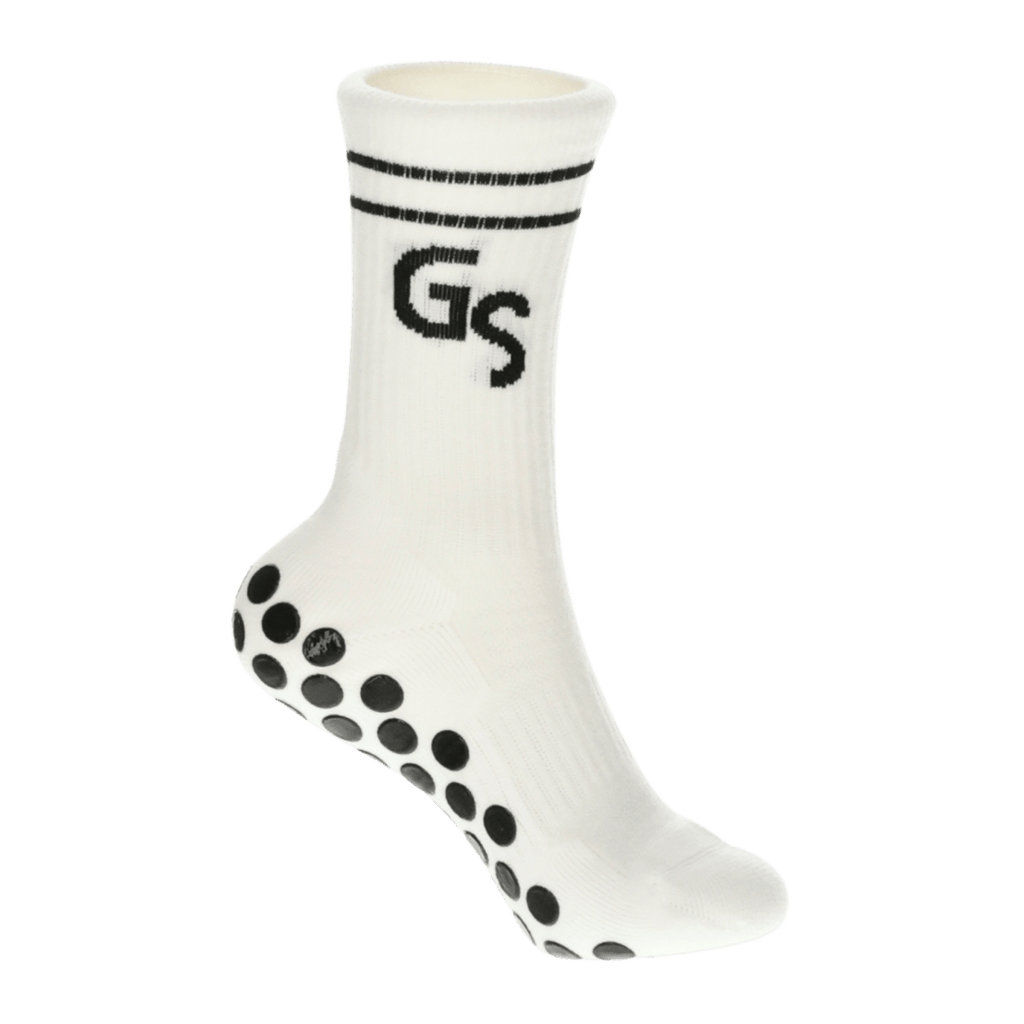 2.0 Ull - Hvite gripsokker med svart logo - GSPERFORMANCE