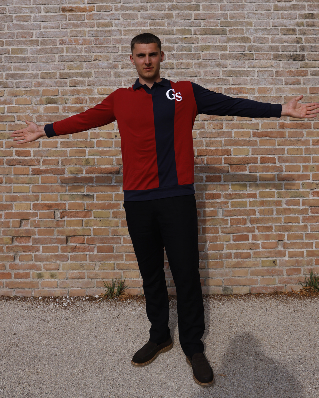 GS Polo genser - Navy og vinrød︱LIMITED EDITION