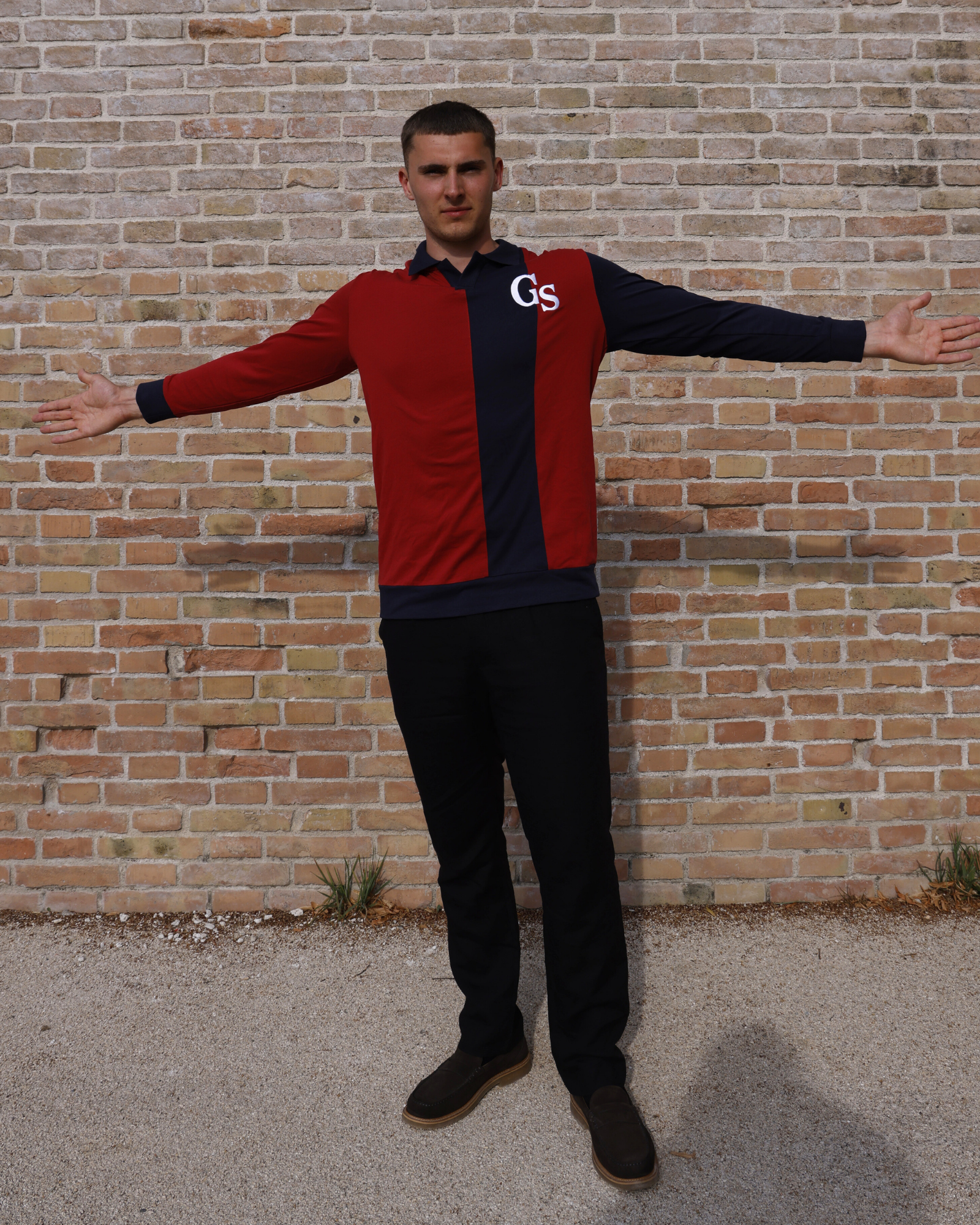 GS Polo genser - Navy og vinrød︱LIMITED EDITION