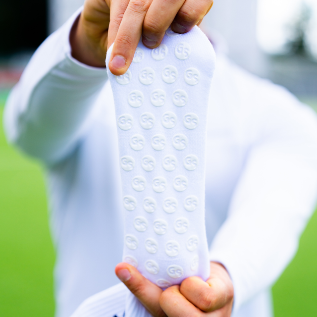 Hvite gripsocks (6pk) | 2026 versjon