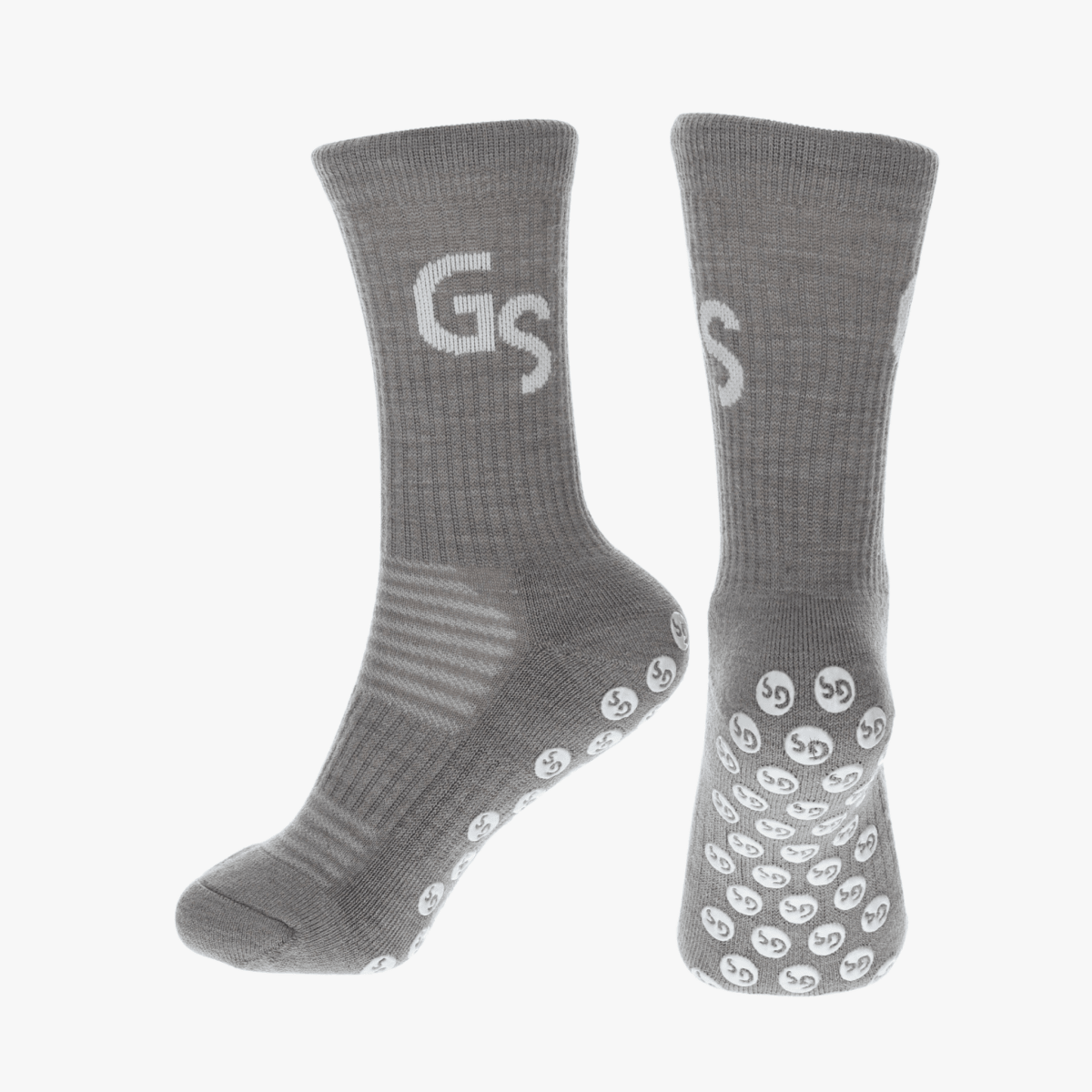 Alpakka Ull Gripsocks - Grå/hvit - GSPERFORMANCE