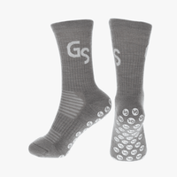 Alpakka Ull Gripsocks - Grå/hvit - GSPERFORMANCE