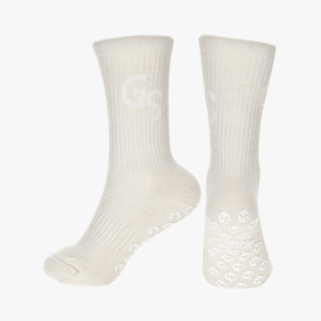 Alpakka Ull Gripsocks - Hvit - GSPERFORMANCE