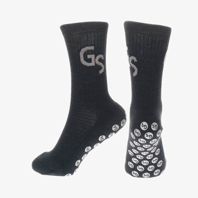 Alpakka Ull Gripsocks - Svart/grå - GSPERFORMANCE