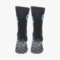 Alpakka Ull Gripsocks - Svart/turquoise - GSPERFORMANCE