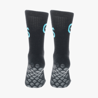 Alpakka Ull Gripsocks - Svart/turquoise - GSPERFORMANCE