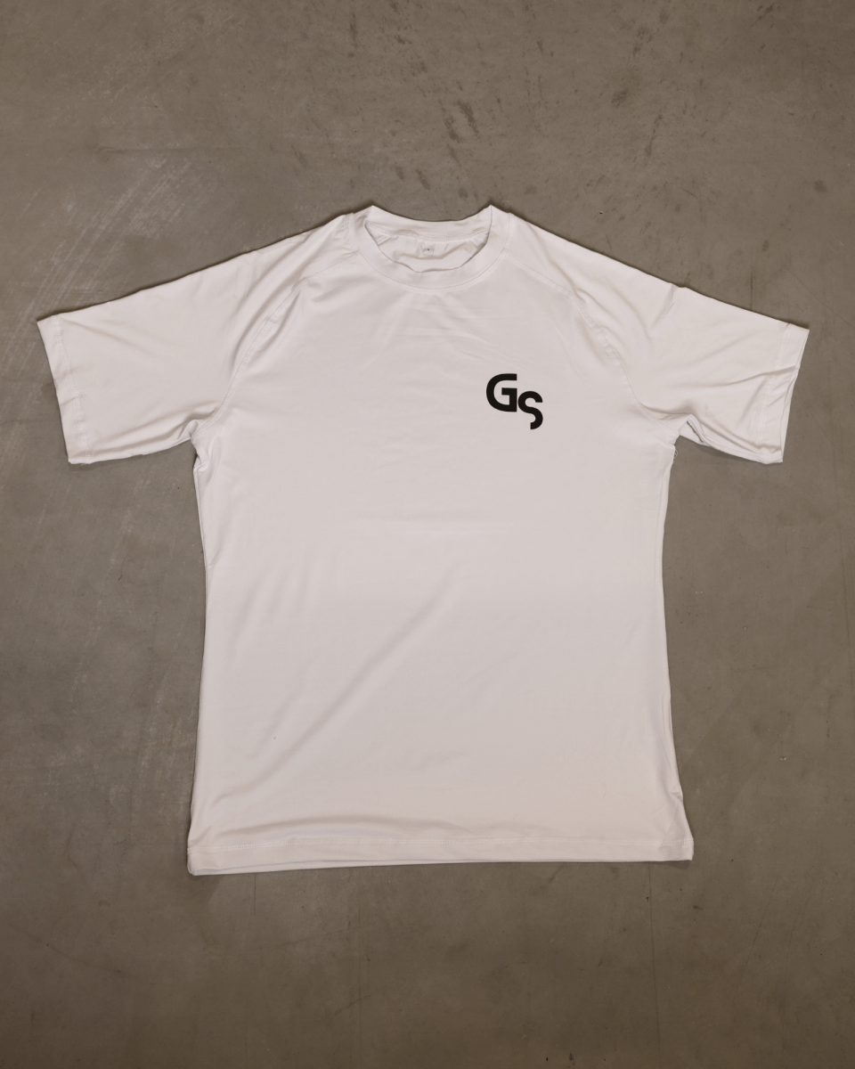 GS Baselayer t - skjorte - Hvit og svart - GSPERFORMANCE