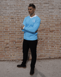 GS Polo genser - Blå og hvit︱LIMITED EDITION - GSPERFORMANCE
