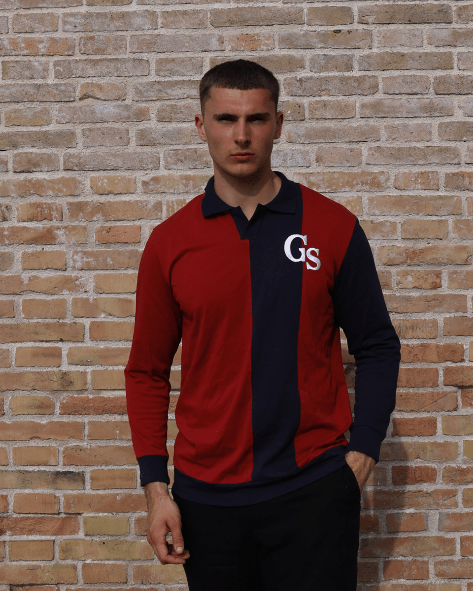 GS Polo genser - Navy og vinrød︱LIMITED EDITION - GSPERFORMANCE