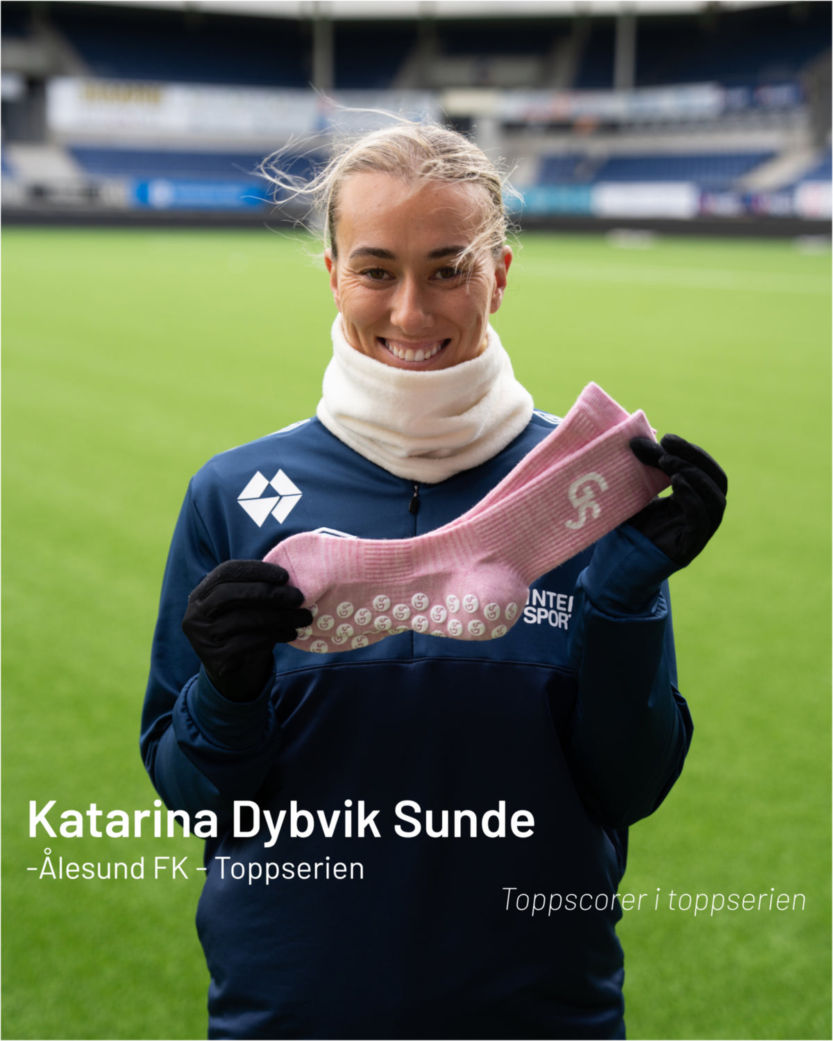 Alpakka Ull Gripsocks - Rosa