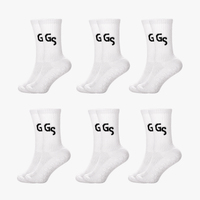 Hvite gripsocks (6pk) | 2026 versjon - GSPERFORMANCE