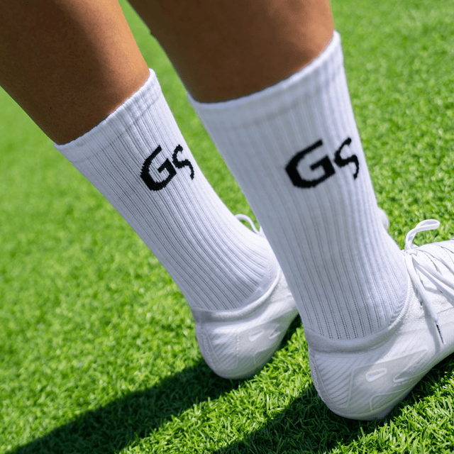 Hvite gripsocks (6pk) | 2026 versjon - GSPERFORMANCE