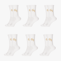 Hvite gripsocks (6pk) | 2026 versjon - GSPERFORMANCE