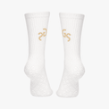 Hvite gripsocks - beige logo | 2026 versjon - GSPERFORMANCE