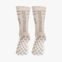 Hvite Ull gripsocks med grå logo︱VINTER 25/26 VERSJON - GSPERFORMANCE