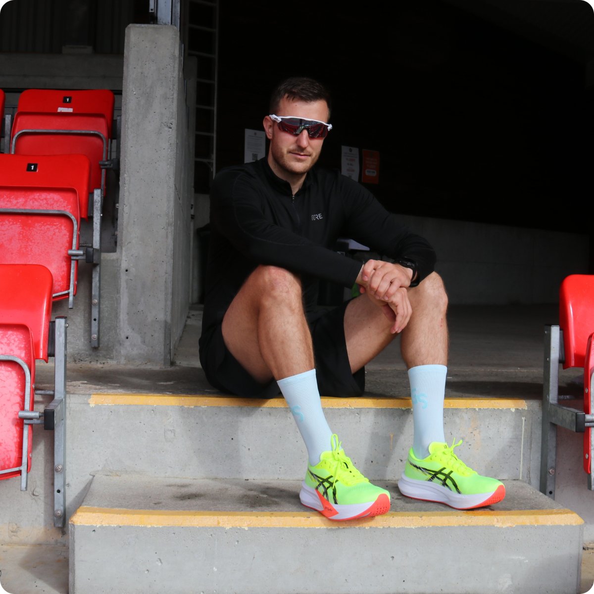 Neon blå Performance sokker - GSPERFORMANCE