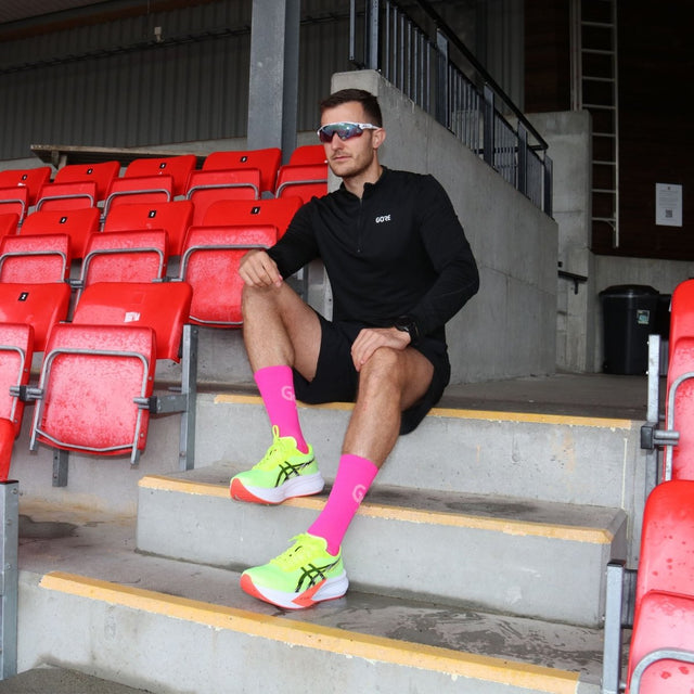 Neon rosa løpesokker - GSPERFORMANCE