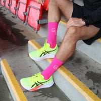 Neon rosa løpesokker - GSPERFORMANCE