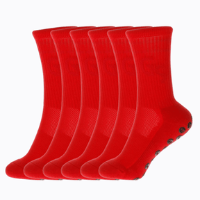 Røde gripsocks - 6pk - GSPERFORMANCE