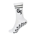 Standard - Hvite gripsokker med svart logo - GSPERFORMANCE