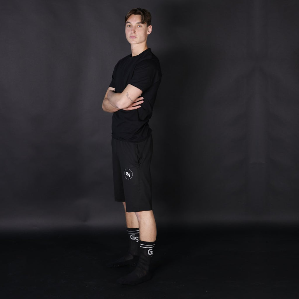 Standard - Svarte gripsokker med hvit logo - GSPERFORMANCE