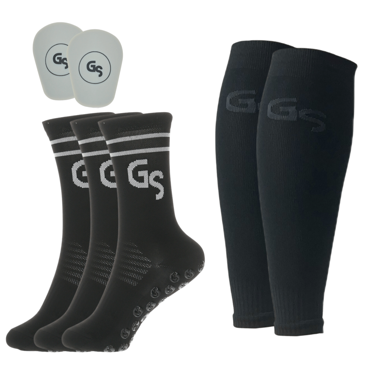 Svarte 2.0 Tynne Gripsokker & Sleeves Bundle - GSPERFORMANCE