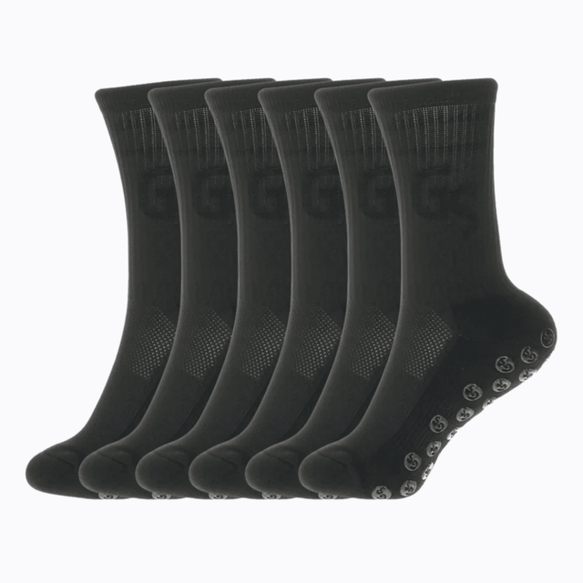 Svarte gripsocks - 6pk - GSPERFORMANCE
