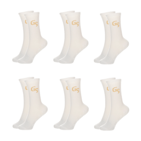 Tynne gripsocks - Hvite (6pk) | 2026 versjon - GSPERFORMANCE