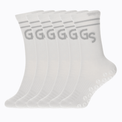 Tynne hvite gripsocks - 6pk - GSPERFORMANCE