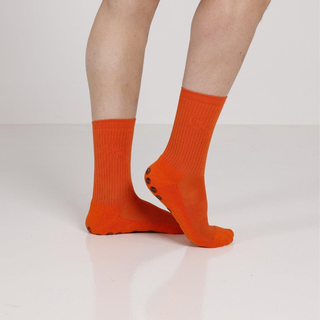 Oransje gripsokker - gripsocks.no