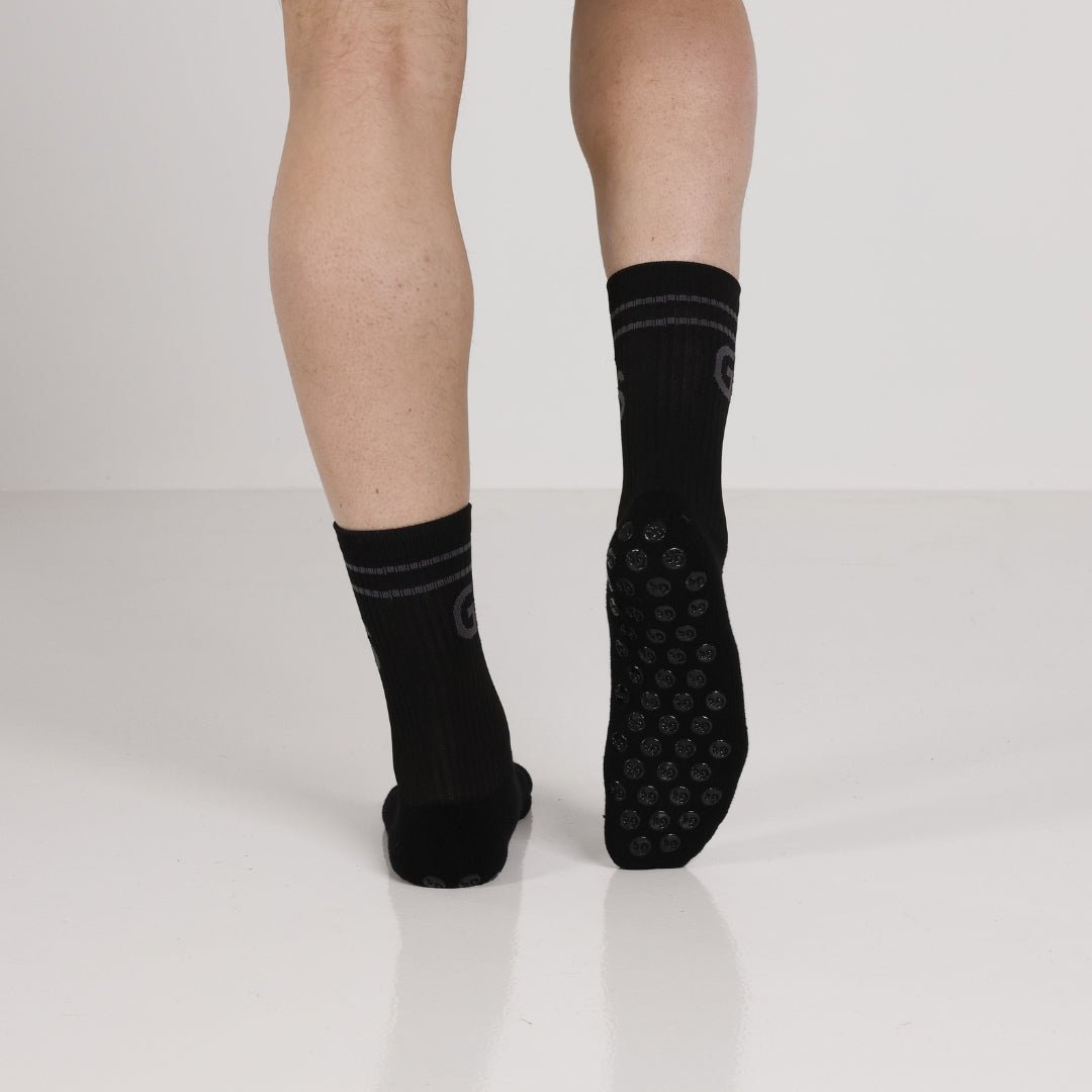 Svarte gripsokker i ull - Winter Edition - gripsocks.no